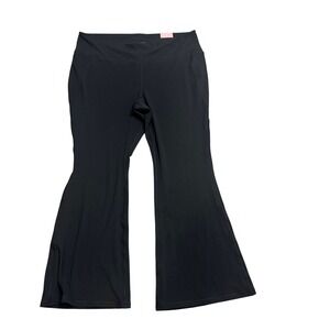 LIVI for Lane Bryant Black Soft Flare Pants Plus Size 26/28 Activewear